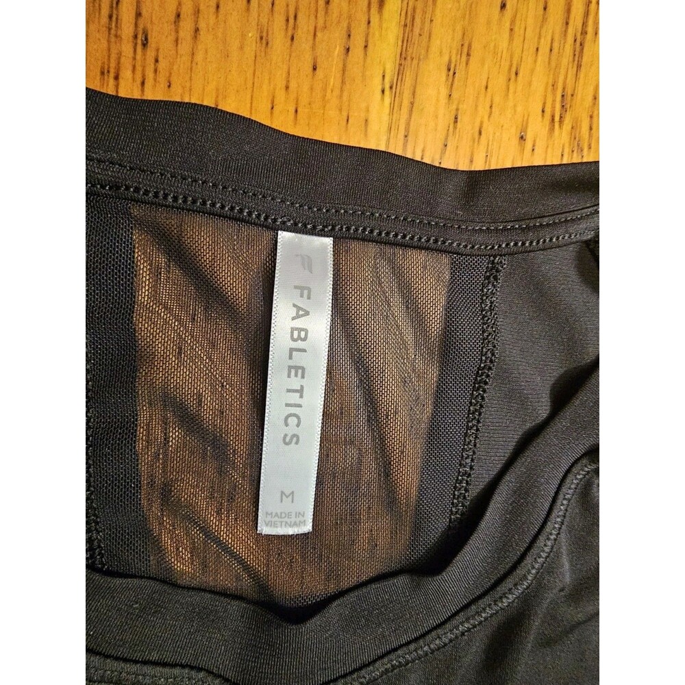 Fabletics Tank Dry Flex Open Back Women's M Black Sleeveless Gym Athleisure - Picture 6 of 8